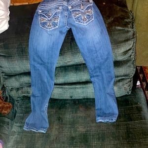 Miss me skinny leg blue jeans size 24